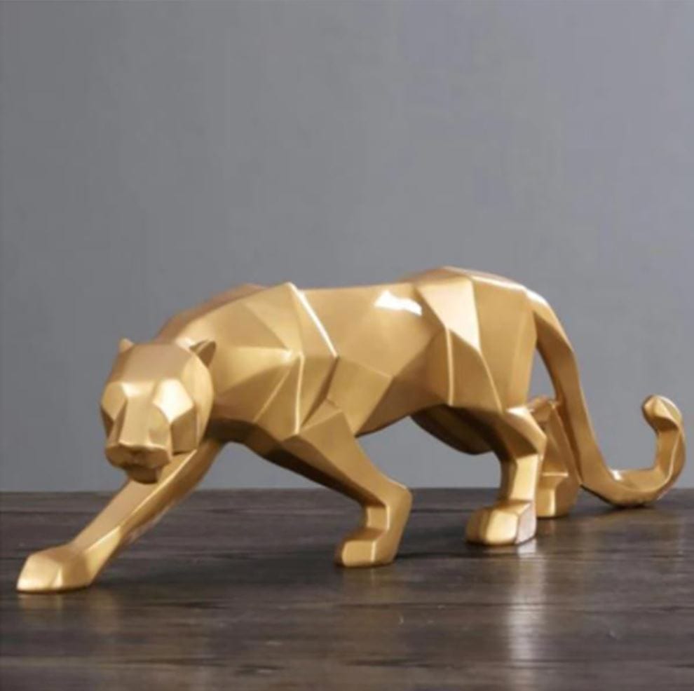 Escultura Pantera Abstrata