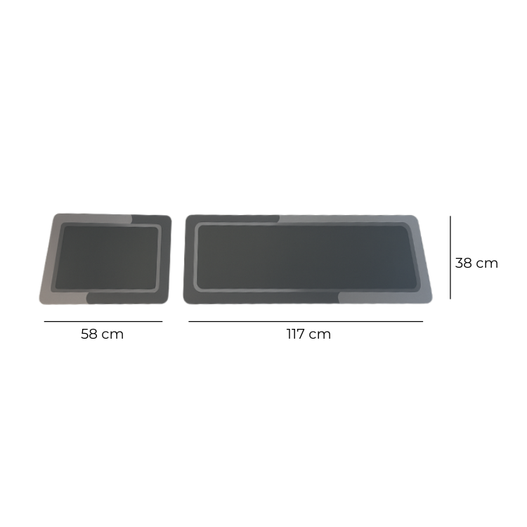 Kit Tapetes WaterProof Antiderrapantes
