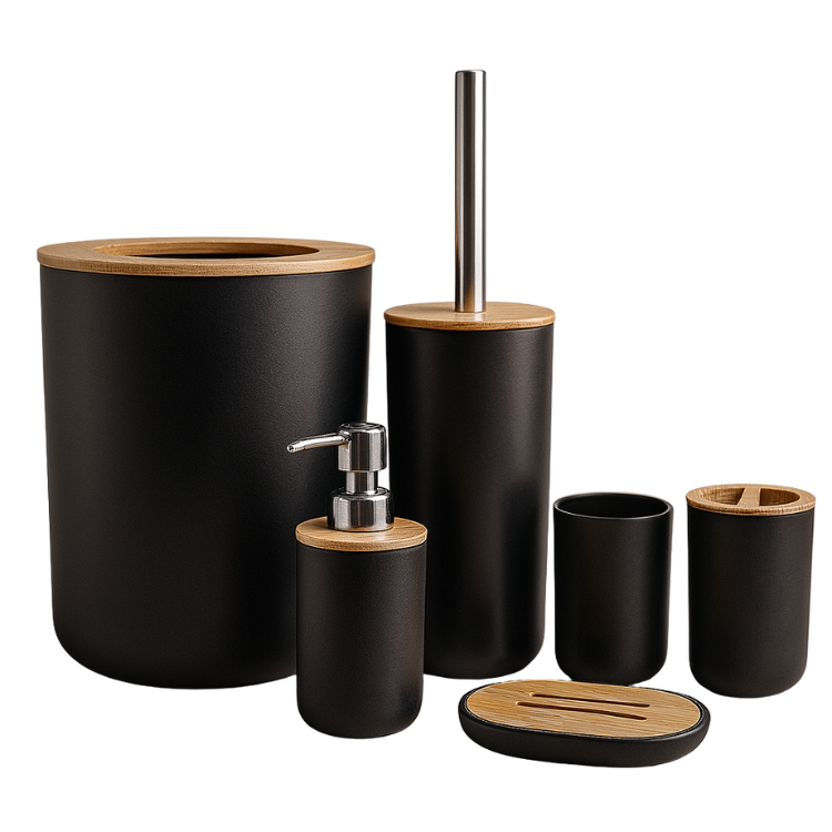 Conjunto de Acessórios Modernos para Banheiro