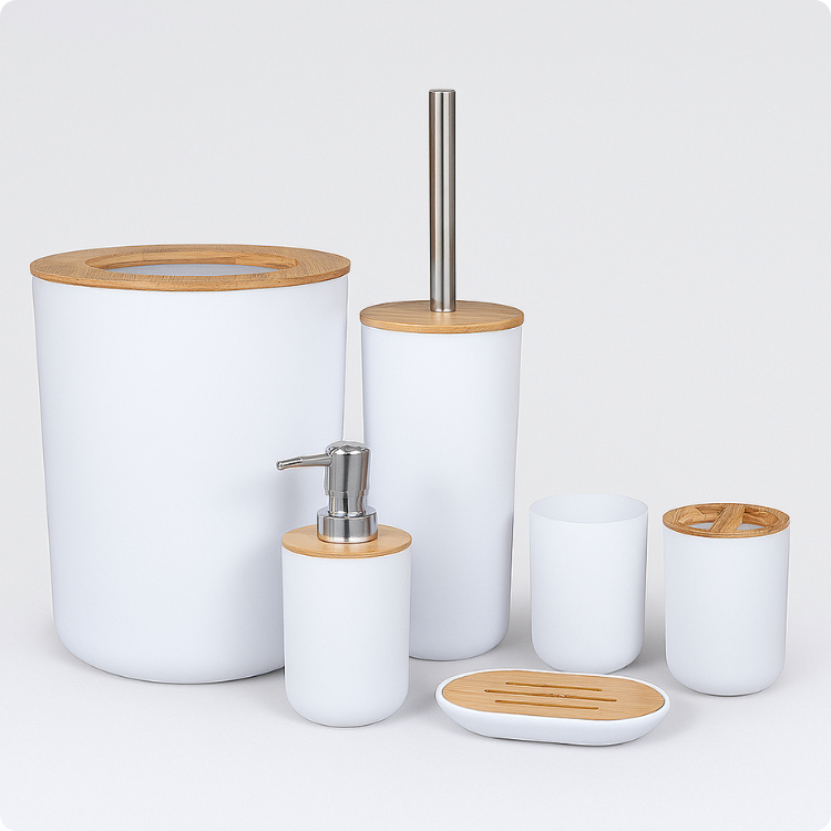 Conjunto de Acessórios Modernos para Banheiro