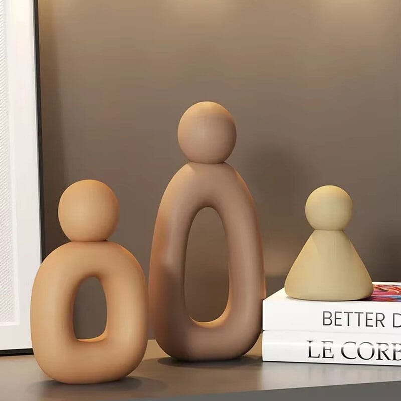 Escultura Minimalista Família