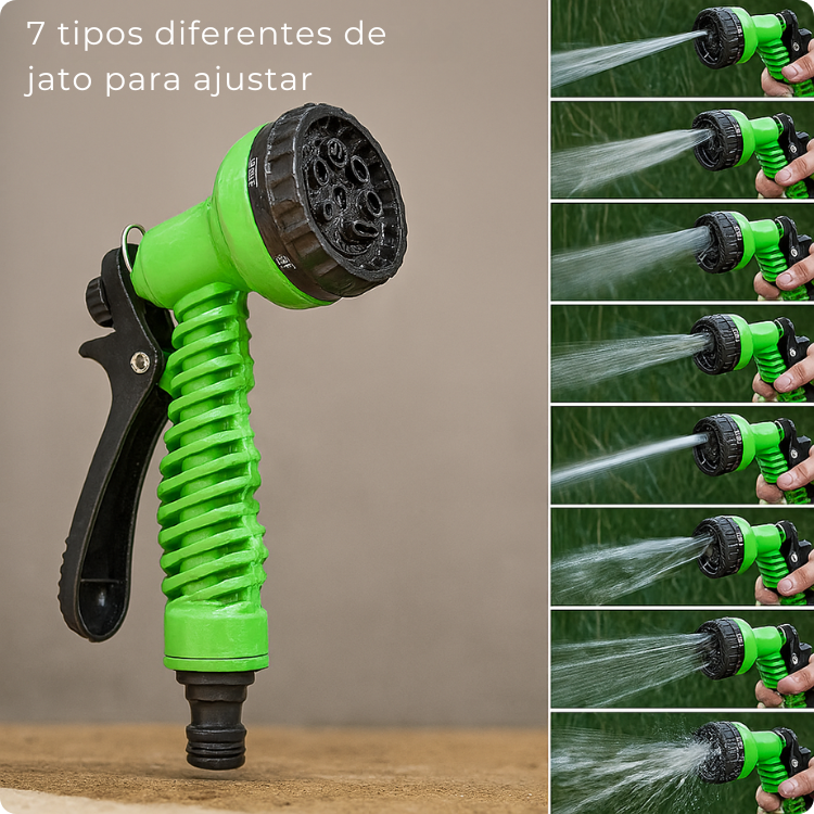 Mangueira Mágica Retrátil de Fácil Armazenamento