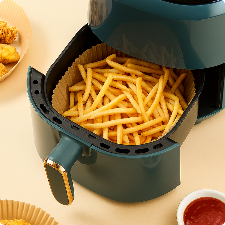 Fôrmas De Papel Para Air Fryer - Compre 100 e Leve +100 GRÁTIS!