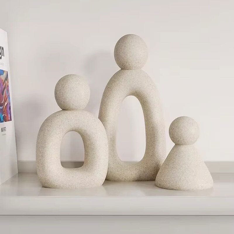 Escultura Minimalista Família