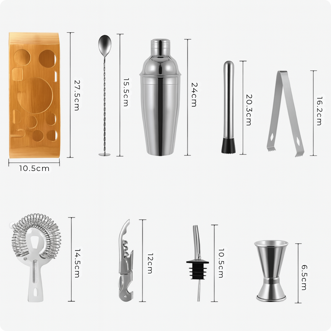 Kit Coqueteleira Inox