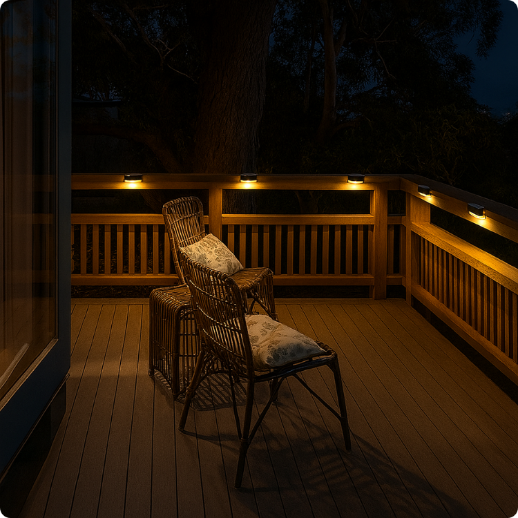 Luminária Solar LED Automática BILLA para Áreas Externas