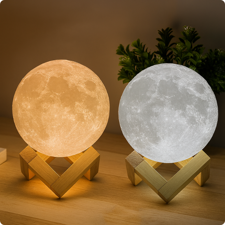 Luminária Lunar Led 3D