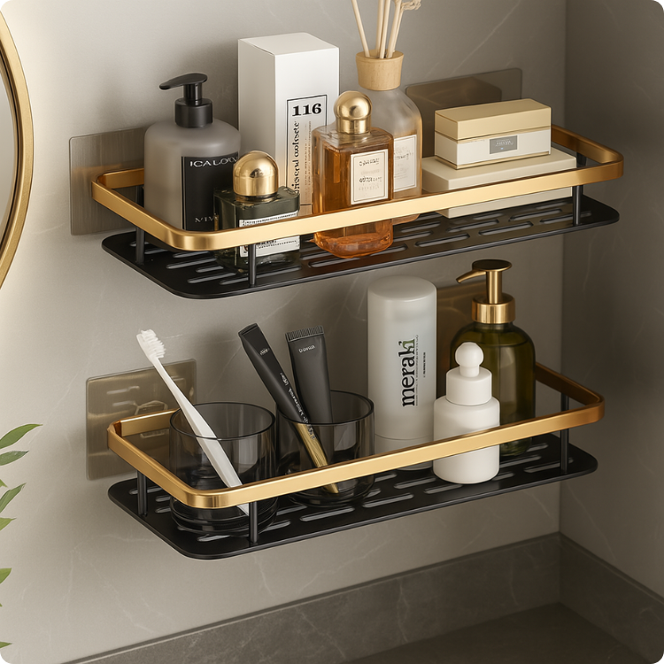 Kit Suporte de Banho Premium - Sem Perfuração