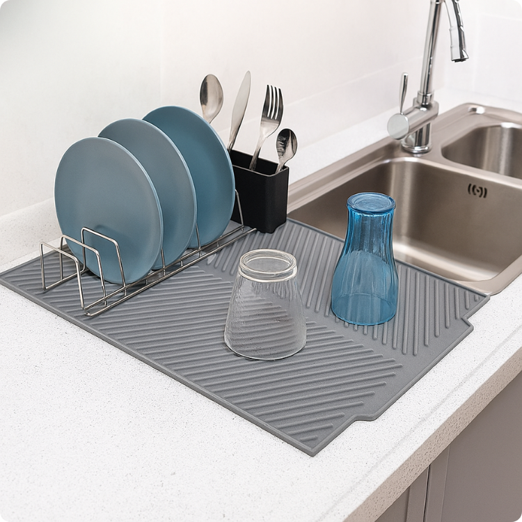 Tapete de Silicone Antiderrapante para Cozinha