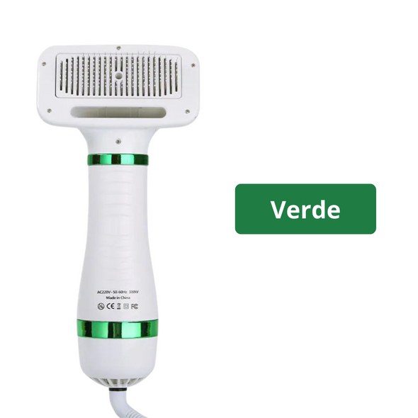 Secador Pet 2 em 1: Seca, Remove Pelos Soltos e Desembaraça