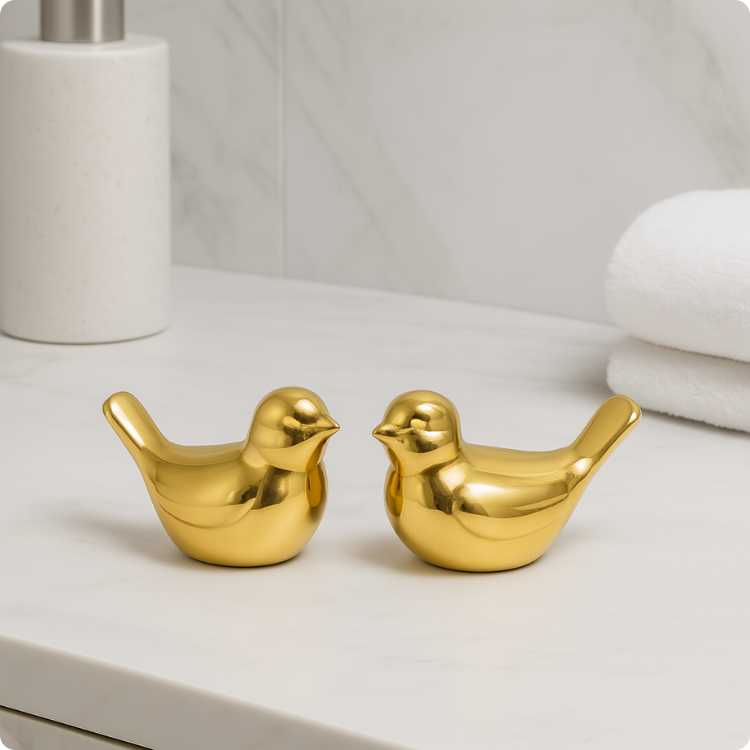 Passarinhos de Porcelana DC Home [3 Unidades]