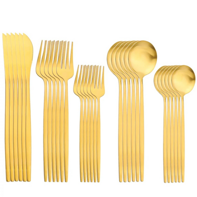 Talheres de Luxo Galmour 30 peças Aço Inoxidável