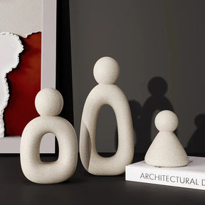Escultura Minimalista Família