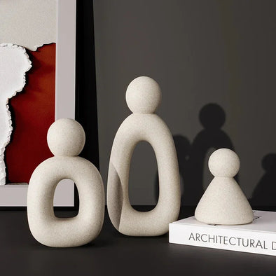 Escultura Minimalista Família