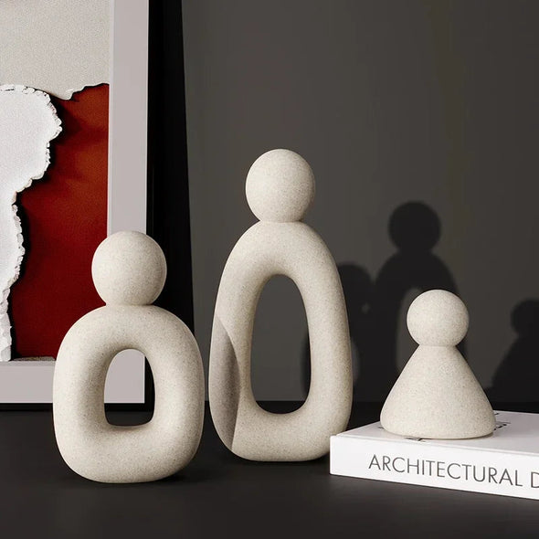 Escultura Minimalista Família