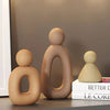 Escultura Minimalista Família