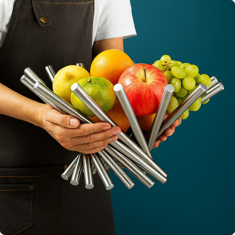 Fruteira Dobrável em Aço Inox