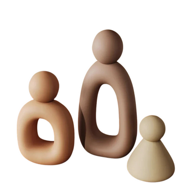 Escultura Minimalista Família