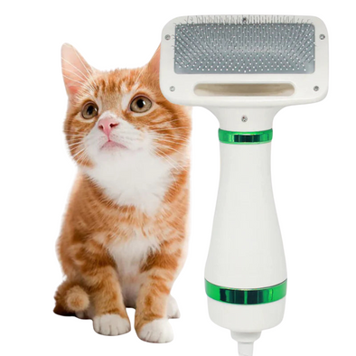 Secador Pet 2 em 1: Seca, Remove Pelos Soltos e Desembaraça