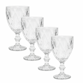 Kit Taças de Vidro Diamond 330ml