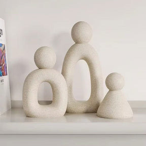 Escultura Minimalista Família