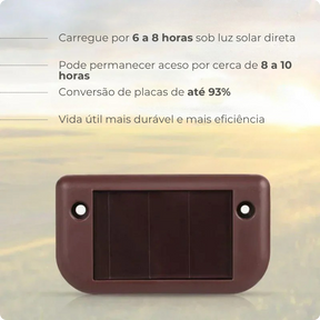 Luminária Solar LED Automática BILLA para Áreas Externas