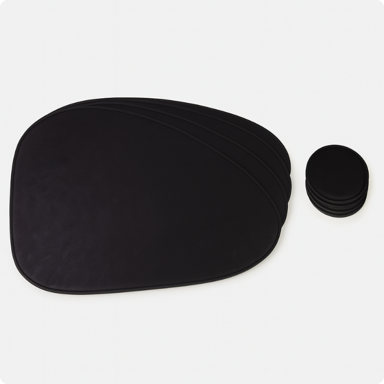 Jogo Americano Sousplat Dupla Face Mesa Posta Em Material Premium + Porta Copo Cortesia